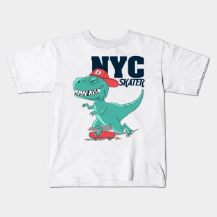 Dino Skater Kids T-Shirt